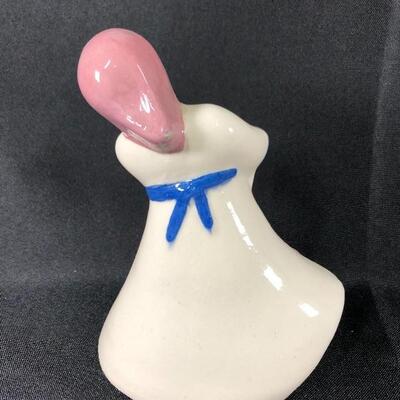 Vintage Kim Ward Hollywood Woman Lady in Pink Candle Holder