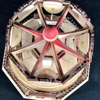 Ginger Cottages Wood Basset Hound Merry Go Round Carousel