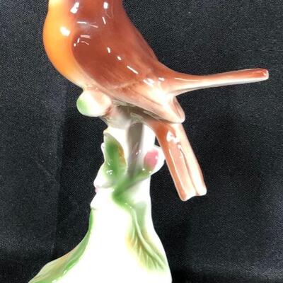 Vintage Mr & Mrs English Robin by Clay Sketches Figurine Vase