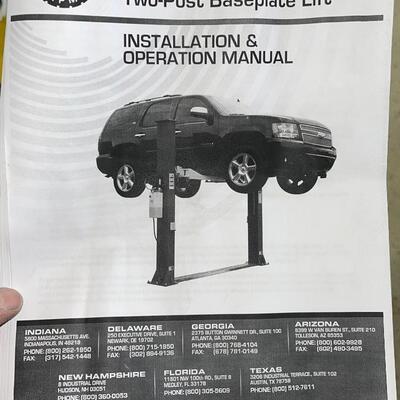 799-Atlas Car Lift Model: 9KBP ( SEE DETAILS)