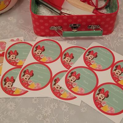 Lot 193: Minnie Mouse Cookie Jar and Minnie Baking Set