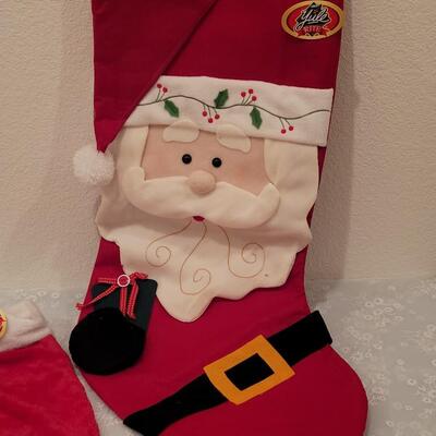 Lot 201: Extra Large Stocking, Soft Average Stocking and Christmas CD