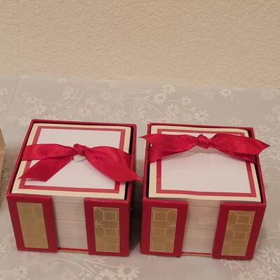 Lot 202: Christmas Notecards, Pens, Notepads and Teddy Bear Deco 