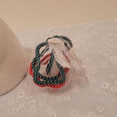 Lot 204: Snowman Cookie Jar and Cookie Cutters
