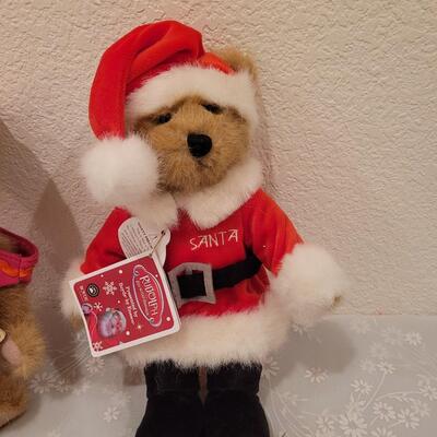 Lot 205: Boyd's Bears Santa Bear and Cupcake Bear