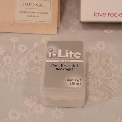 Lot 273: Journal, Jeweled Heart Mouse and i-Lite 