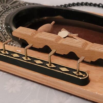 Lot 278: Mid Century Modern Picture Frames - one with hooks for keys