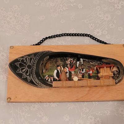 Lot 278: Mid Century Modern Picture Frames - one with hooks for keys