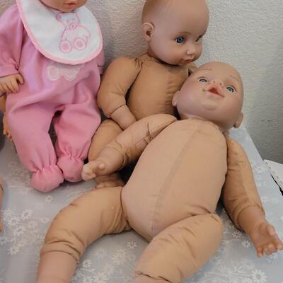Lot 291: TollyTots Dolls and CitiToy Dolls and Unmarked Dolls Lot