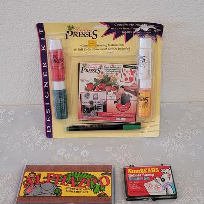 Lot 304: Art Supplies & Rubber Stamps lot