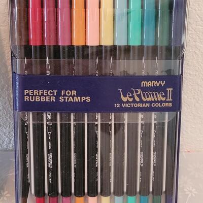 Lot 308: Marker and Blending Brushes and Elegant Writer Pens