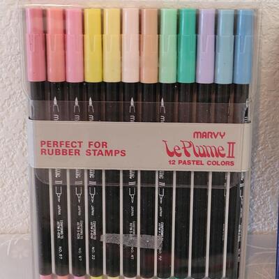 Lot 308: Marker and Blending Brushes and Elegant Writer Pens
