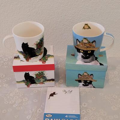 Lot 334: (2) Coffee Cups and Notepad 