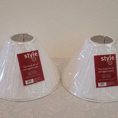 Lot 335: (2) New Lamp Shades