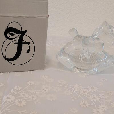Lot 339: Fenton Rocking Horse Candleholder 