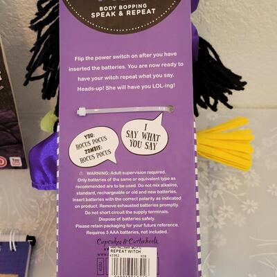 Lot 344: Speak & Repeat Witch, Pumpkin Paint, Carving Set and Stencils 