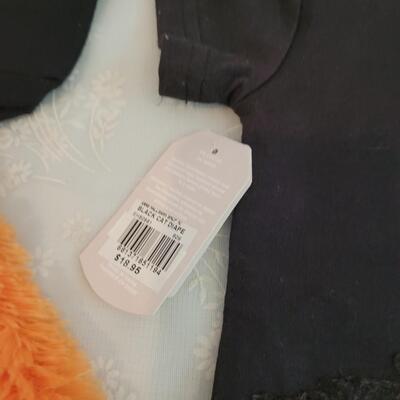 Lot 346: Baby Black Cat Onsie, Socks and Pumpkin Jacket