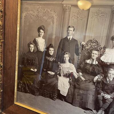 #5 Victorian Family Photo, Framed