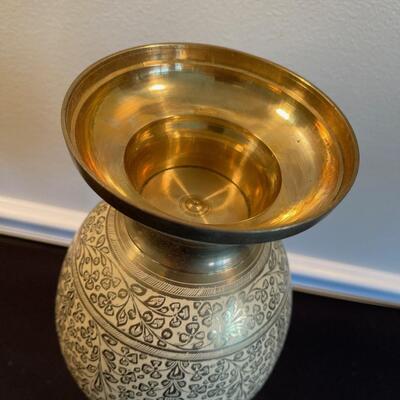 #11 Vintage, Made in India, Brass Vase 