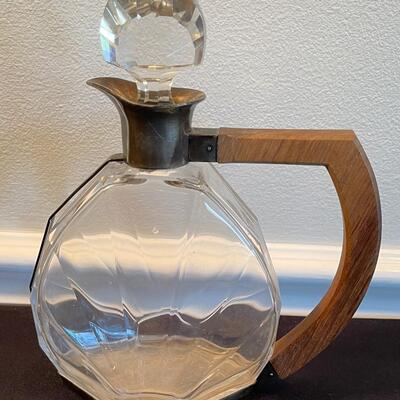 #12 Art Deco Glass Decanter with Stopper
