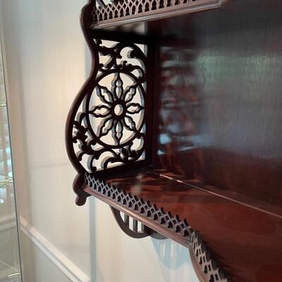 #15 Vintage Mahogany Wall Shelf 