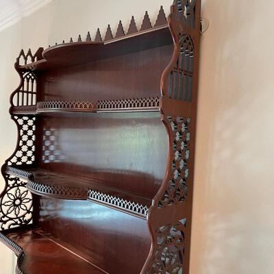 #15 Vintage Mahogany Wall Shelf 