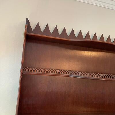 #15 Vintage Mahogany Wall Shelf 