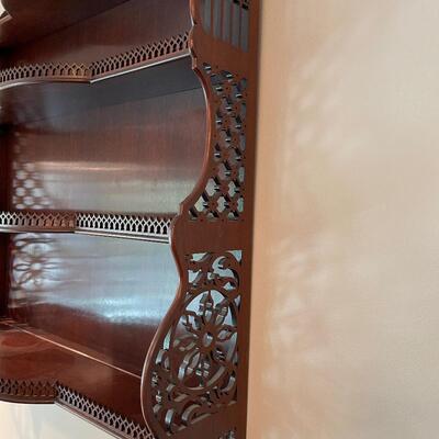 #15 Vintage Mahogany Wall Shelf 