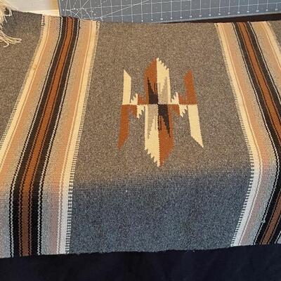 #19 Vintage South Western Throw, Wool 