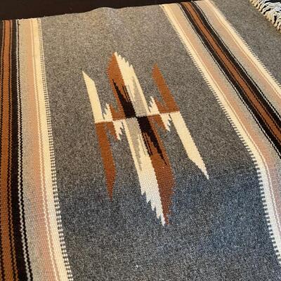 #19 Vintage South Western Throw, Wool 