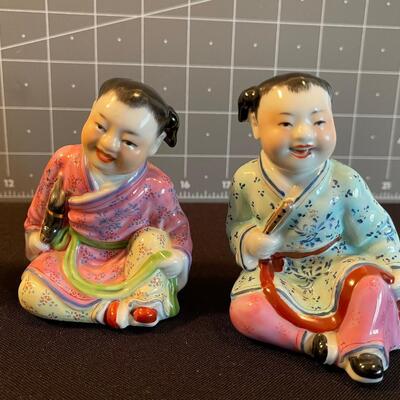 #23 (4) Asian 3" Tall Figurines 