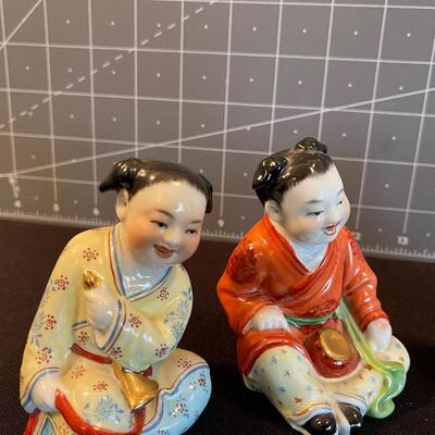 #23 (4) Asian 3" Tall Figurines 