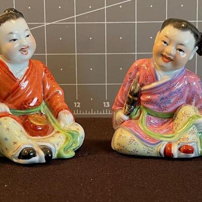 #23 (4) Asian 3" Tall Figurines 