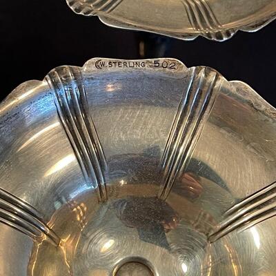 #38 Sterling Silver Candle Sticks 