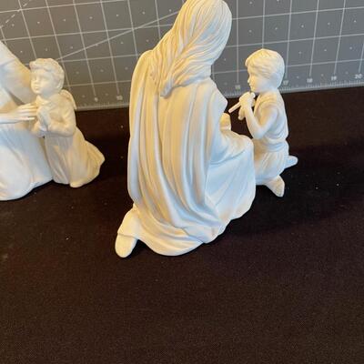 #40 (2)Lenox  FINE Bone China Jesus Sculptures  