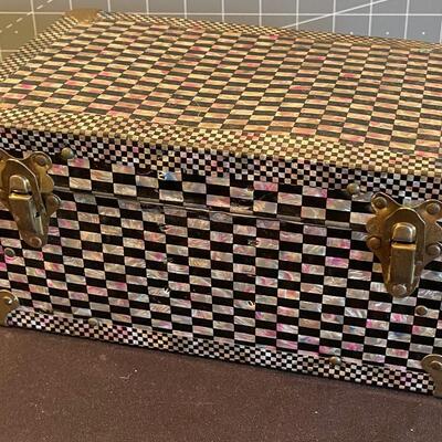 #48 Faux Inlay Boho Chest 