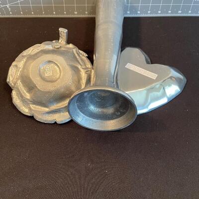 #53 (3) Cute Pewter Items 