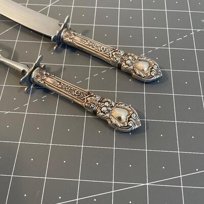 #56 Silver Handled Carving Set 