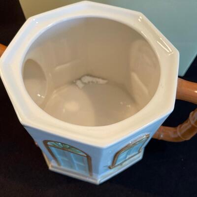 #64 Tea Pot Shaped Cookie Jar
