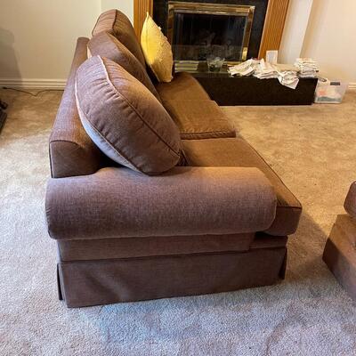 #66 Brown Sofa, Fully Upholster 