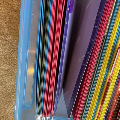 #68 Hanging File Folders w/tote