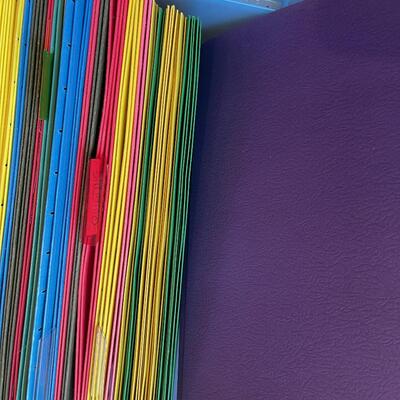 #68 Hanging File Folders w/tote