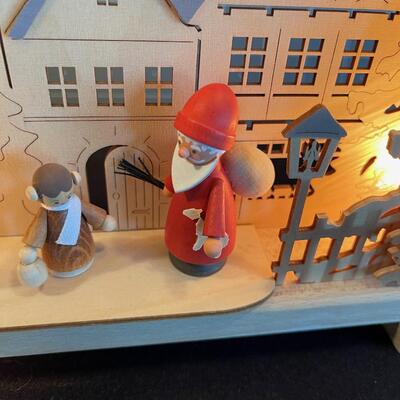 #76 Lighted German Christmas Scene