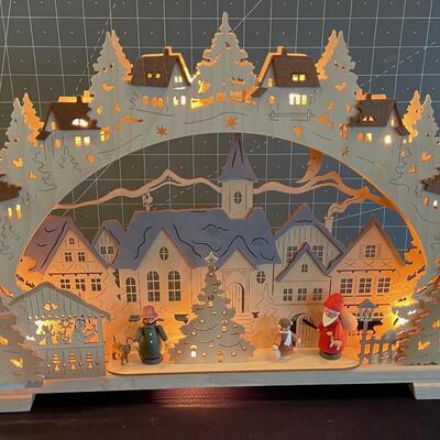 #76 Lighted German Christmas Scene