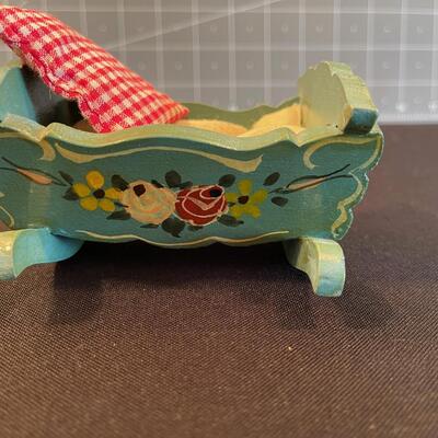 #77 Vintage Hand Painted Doll Furniture