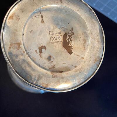 #78 Weighted Sterling Silver (.925) vase 
