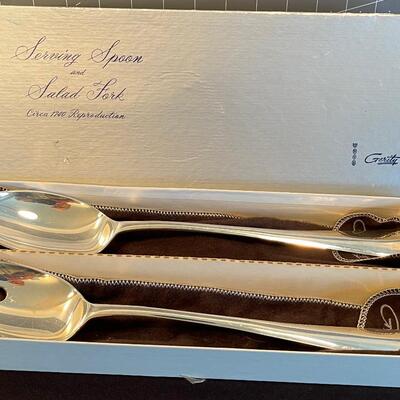 #81 Serving Spoon And Salad Fork 