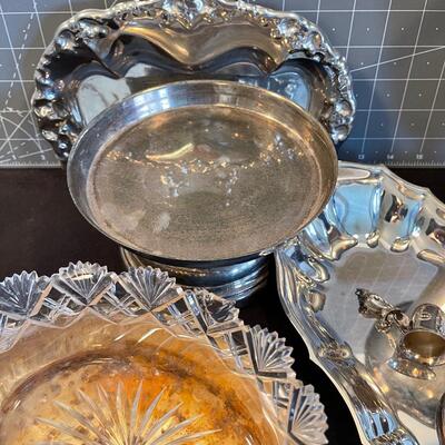 #90 Various Silver Plated Items for Fancy Dining.