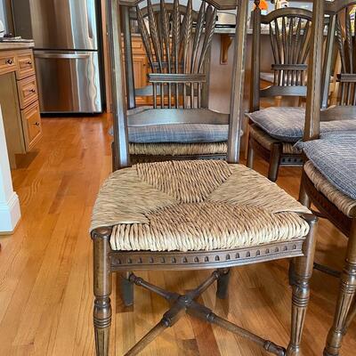 8 gorgeous rush seat chairs
