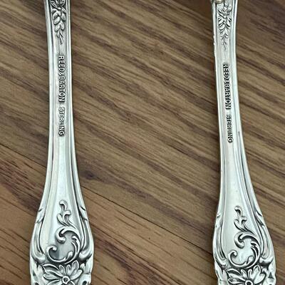 #102 Reed & Barton Sterling Silver 2-"Vienna" Serving Spoons